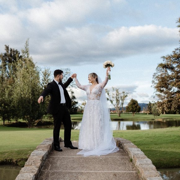 Long Sleeve Lace Wedding Dress - Picture 6 of 8